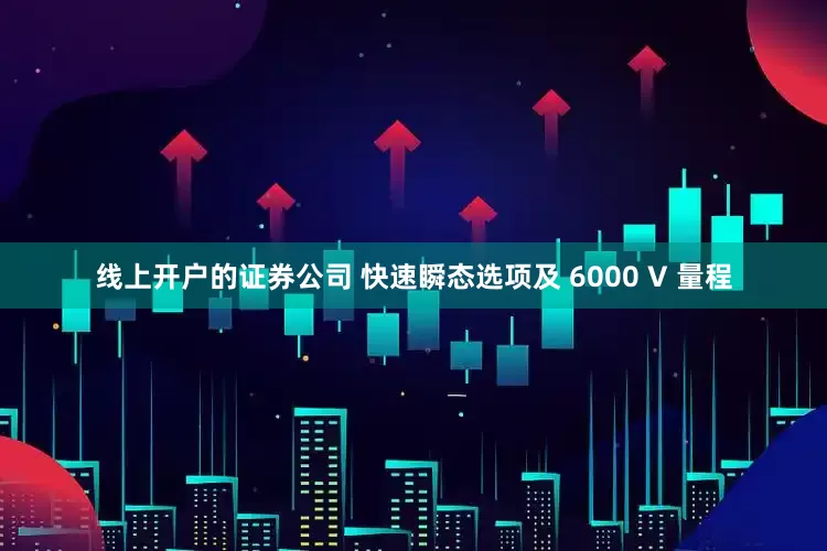线上开户的证券公司 快速瞬态选项及 6000 V 量程
